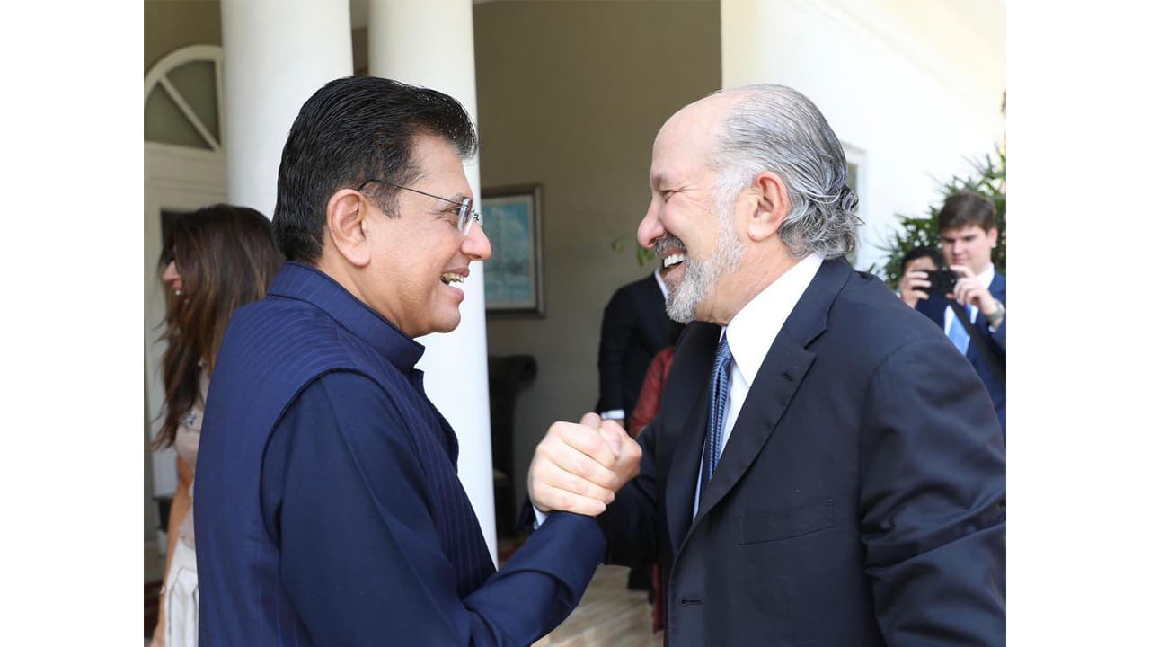 Union Minister of Commerce and Industry Piyush Goyal and US Commerce Secretary Howard Lutnick (Photo/X@USAndIndia) Union Minister of Commerce and Industry Piyush Goyal and US Commerce Secretary Howard Lutnick (Photo/X@USAndIndia)