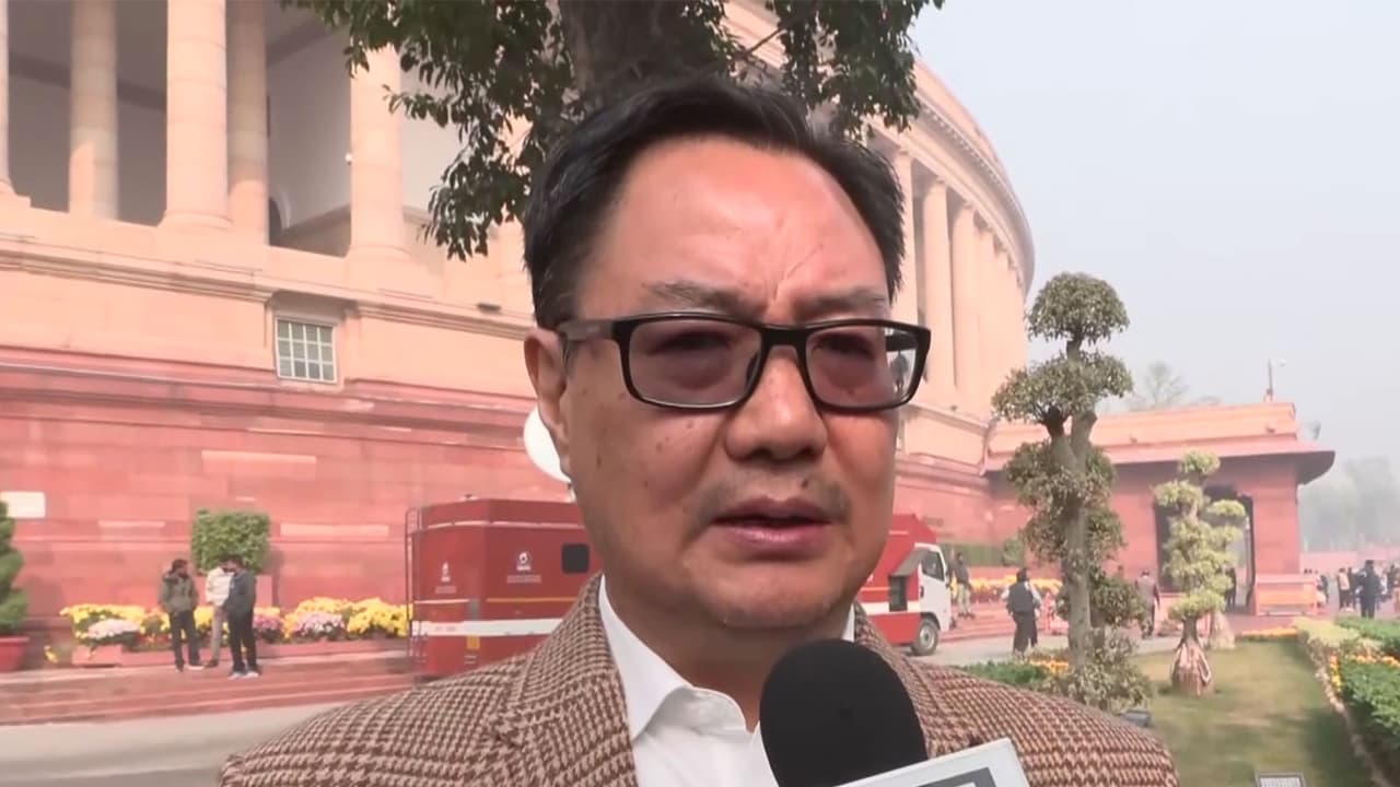 Union Minister of Parliamentary Affairs Kiren Rijiju (Photo/ANI) Union Minister of Parliamentary Affairs Kiren Rijiju (Photo/ANI)