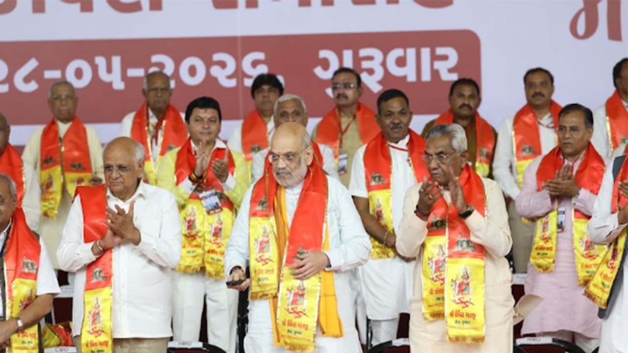 Union Home Minister Amit Shah inaugurates boys, girls hostel at Maa Umiya Dham in Ahmedabad (Photo/GujaratCMO) Union Home Minister Amit Shah inaugurates boys, girls hostel at Maa Umiya Dham in Ahmedabad (Photo/GujaratCMO)