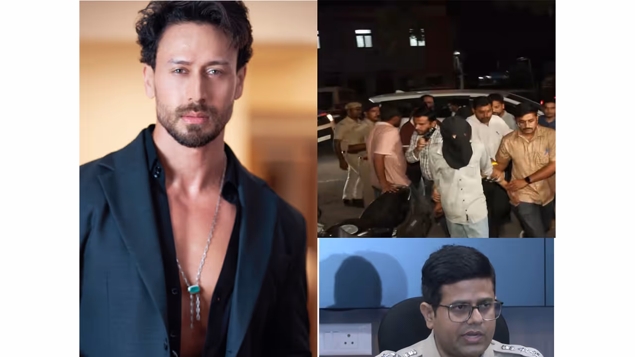 Tiger Shroff (Instagram@TigerShroff) and Alleged accused and DCP Rajtilak Roushan, Mumbai Police (Photo/ANI) Tiger Shroff (Instagram@TigerShroff) and Alleged accused and DCP Rajtilak Roushan, Mumbai Police (Photo/ANI)