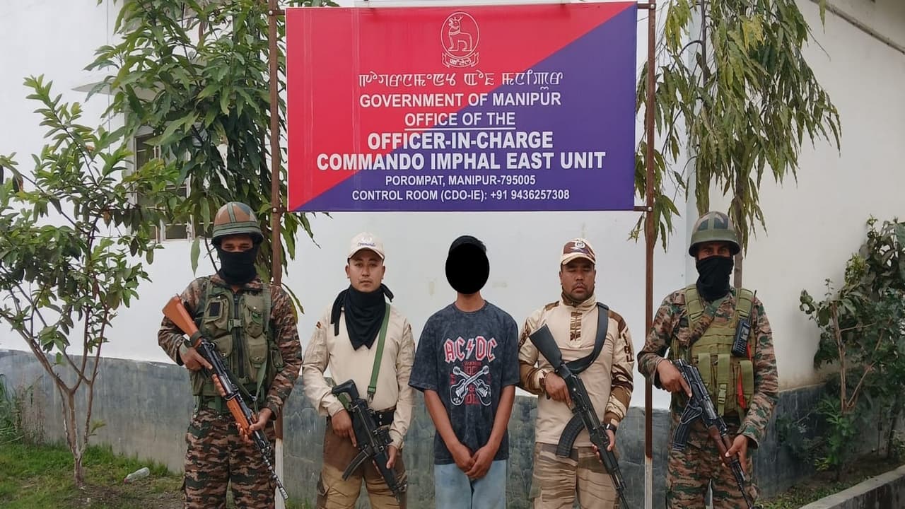 Manipur Police arrest UPPK cadre (Photo/Manipur Police) Manipur Police arrest UPPK cadre (Photo/Manipur Police)