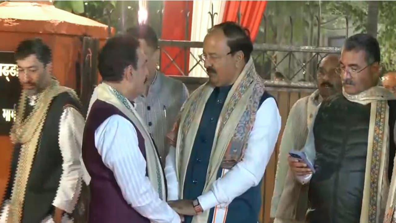 Still from BJP National President JP Nadda's residence (Photo/ANI)