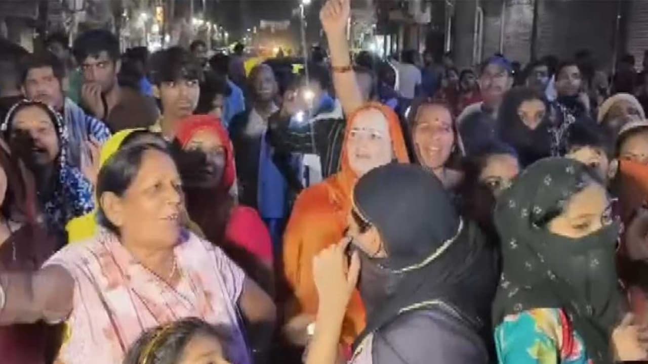 Locals in Tigri protesting (Photo/ANI) Locals in Tigri protesting (Photo/ANI)