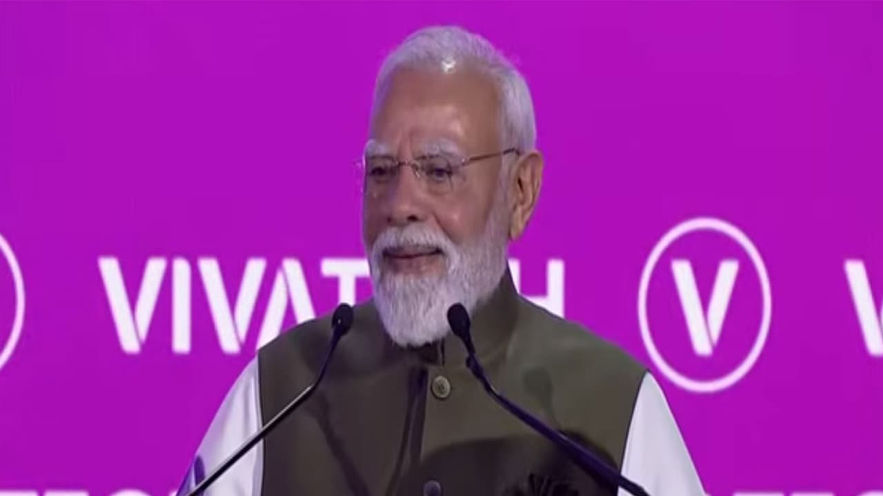 PM Modi at VivaTech in Paris (Photo/YouTube) PM Modi at VivaTech in Paris (Photo/YouTube)