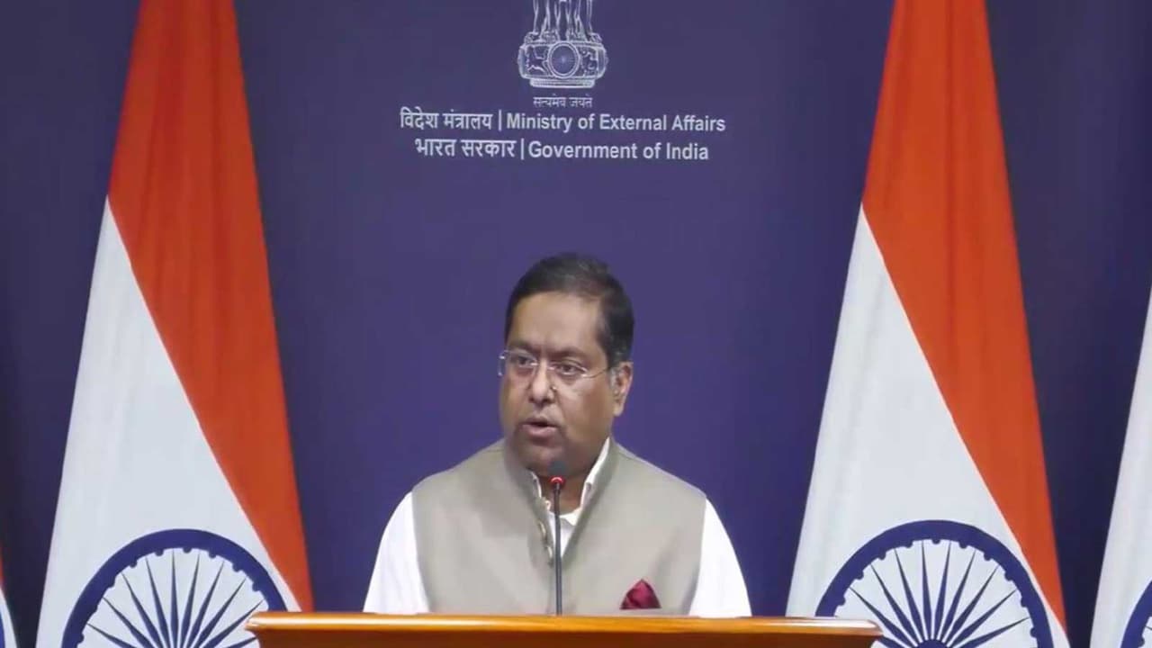 MEA Spokesperson Randhir Jaiswal (Photo/Youtube@Ministry of External Affairs, India) MEA Spokesperson Randhir Jaiswal (Photo/Youtube@Ministry of External Affairs, India)