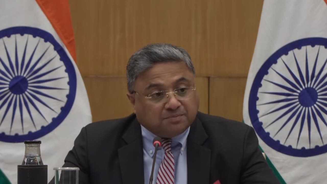 MEA Secretary (West) Sibi George (Photo/YouTube/MEA) MEA Secretary (West) Sibi George (Photo/YouTube/MEA)