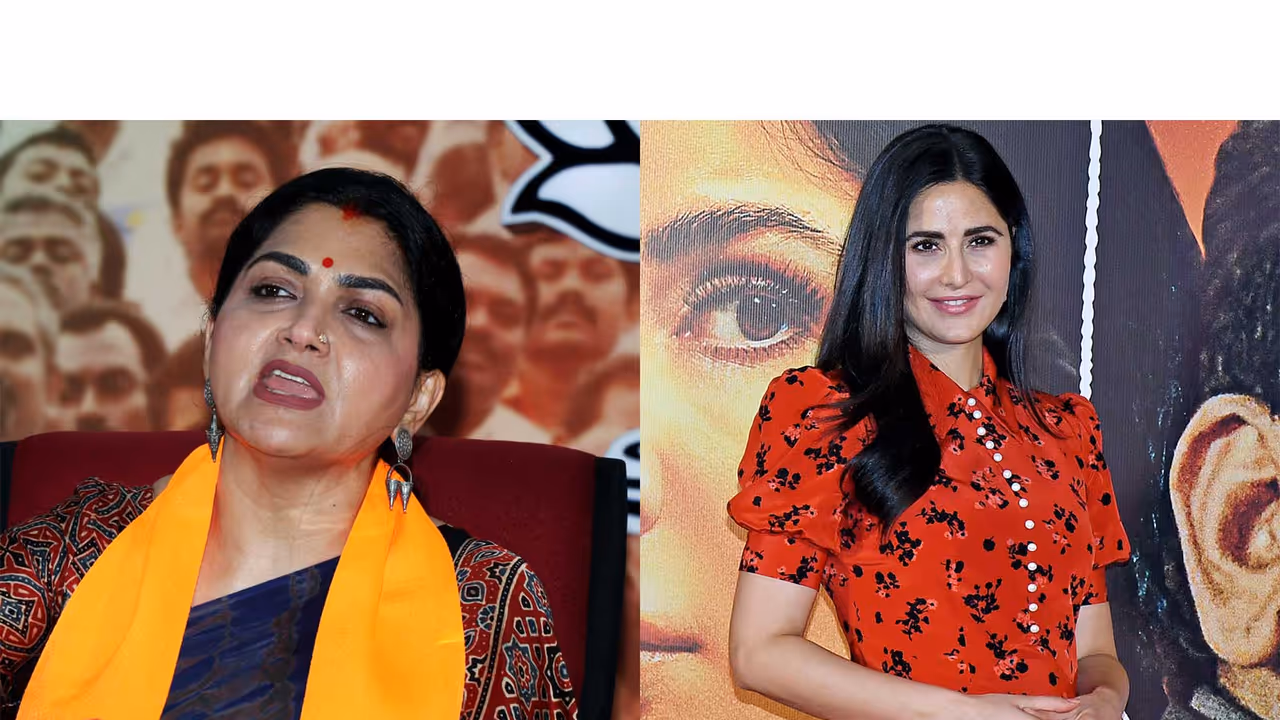 Khushbu Sundar (L) Katrina Kaif (R) (File Photos/ANI) Khushbu Sundar (L) Katrina Kaif (R) (File Photos/ANI)