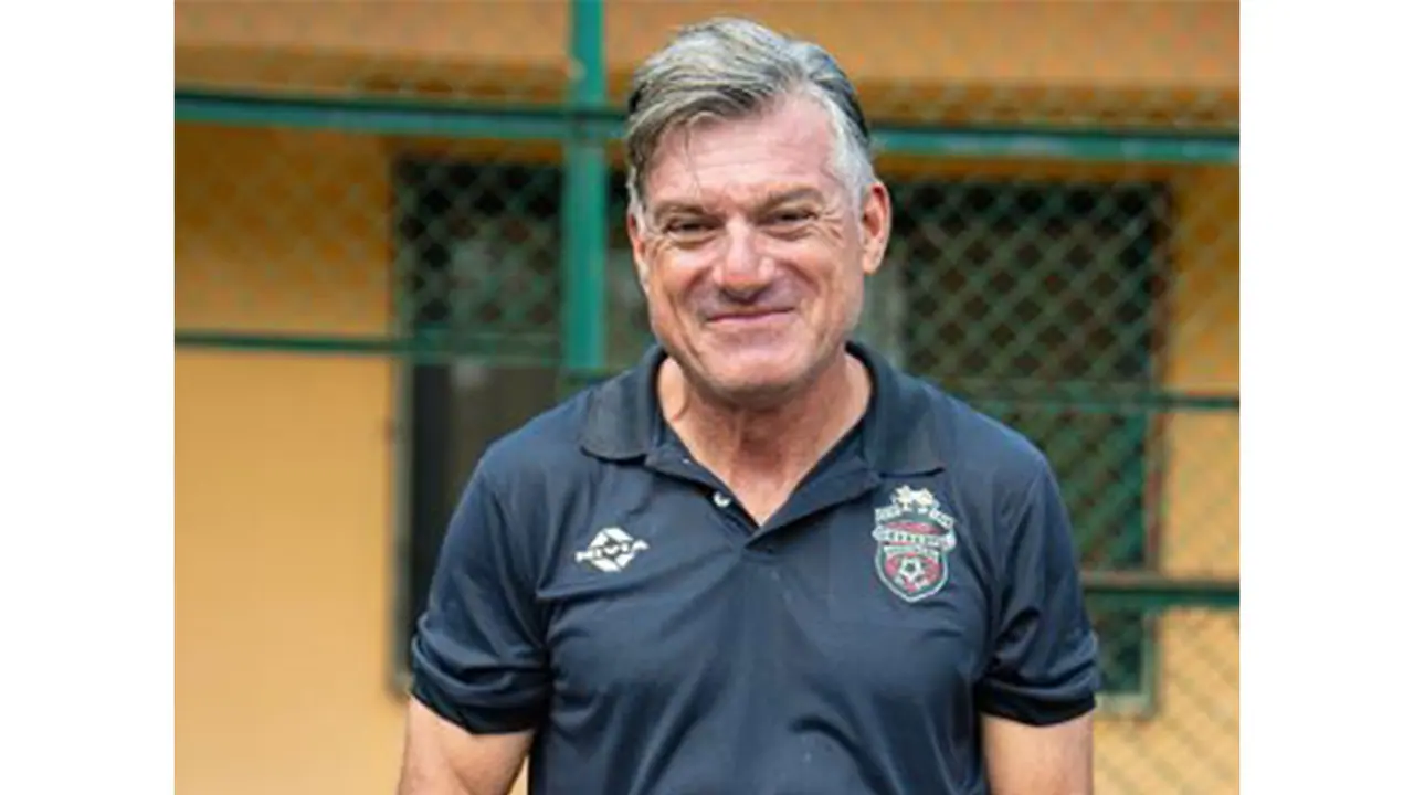 Churchill Brothers coach Dimitris Dimitriou. (Photo: @churchillbrothersfcgoa Instagram) Churchill Brothers coach Dimitris Dimitriou. (Photo: @churchillbrothersfcgoa Instagram)