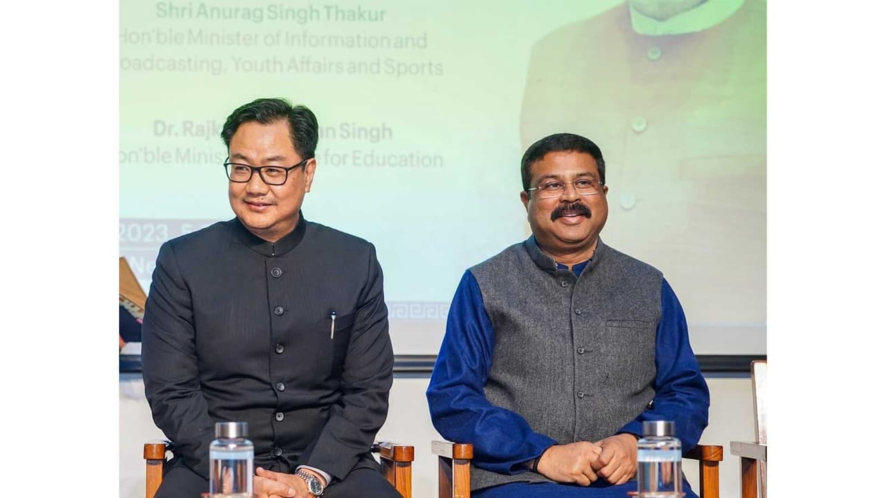 Union Parliamentary Affairs Minister Kiren Rijiju with Dharmendra Pradhan (Photo/X@KirenRijiju) Union Parliamentary Affairs Minister Kiren Rijiju with Dharmendra Pradhan (Photo/X@KirenRijiju)