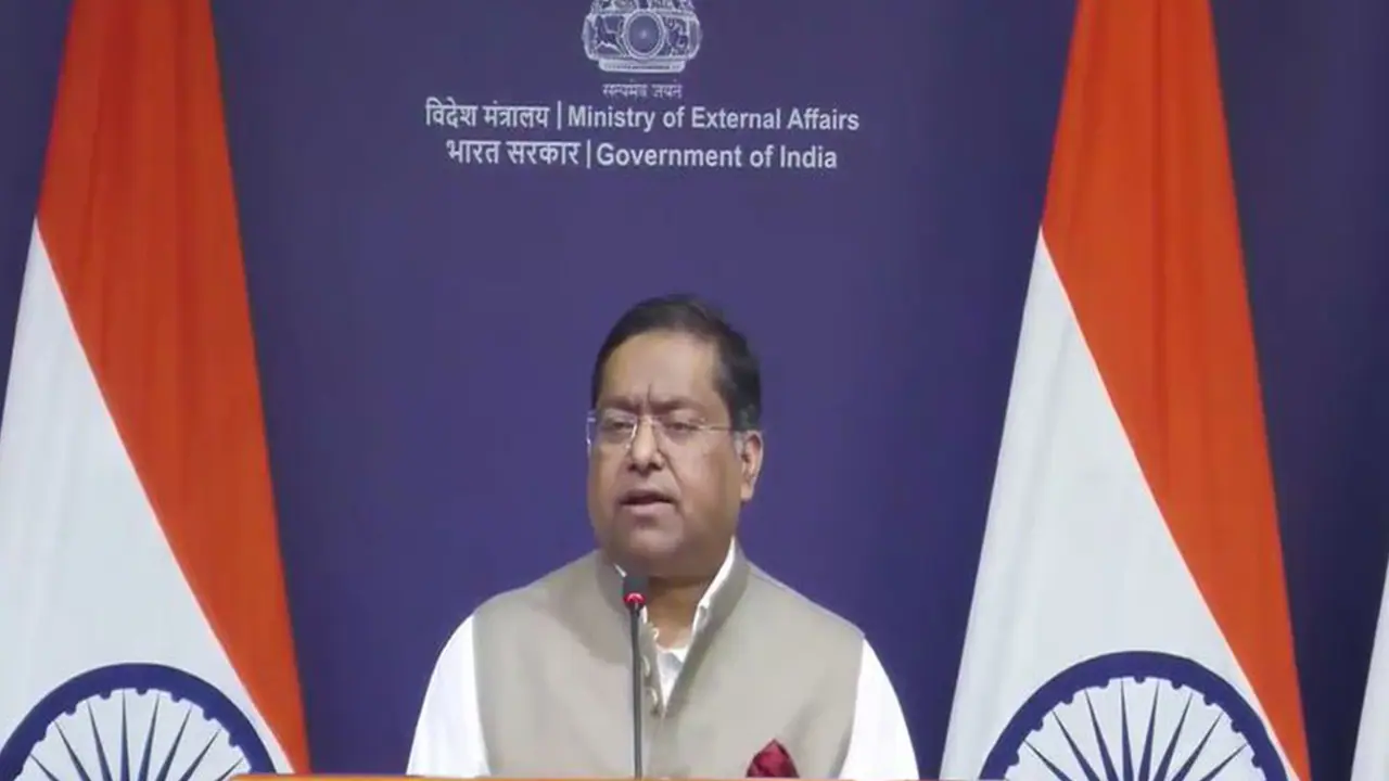MEA Spokesperson Randhir Jaiswal (Photo/Youtube@Ministry of External Affairs, India) MEA Spokesperson Randhir Jaiswal (Photo/Youtube@Ministry of External Affairs, India)