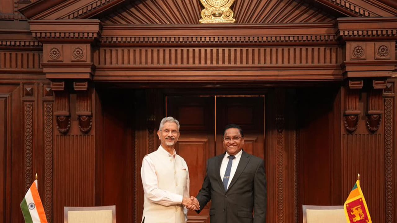 External Affairs Minister S Jaishankar with Sri Lanka’s Minister of Foreign Affairs Vijitha Herath (Photo: X@DrSJaishankar) External Affairs Minister S Jaishankar with Sri Lanka’s Minister of Foreign Affairs Vijitha Herath (Photo: X@DrSJaishankar)