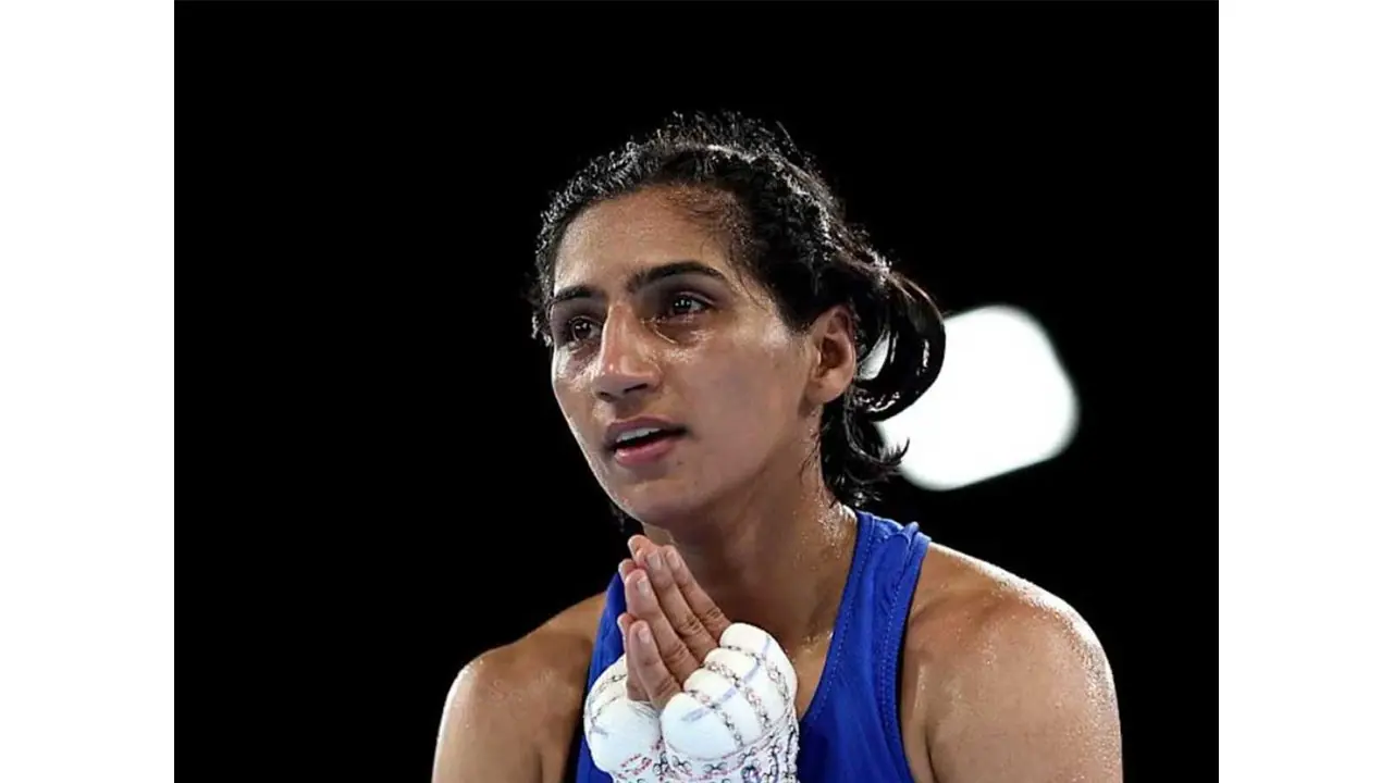 Indian boxer Preeti Pawar (Photo: X/@MohanMOdisha) Indian boxer Preeti Pawar (Photo: X/@MohanMOdisha)