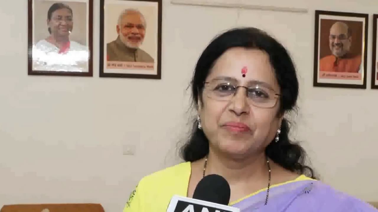 Chairperson of the Parliamentary Committee on Science and Technology, Environment, Forests and Climate Change, Dr Medha Vishram Kulkarni (Photo/ANI) Chairperson of the Parliamentary Committee on Science and Technology, Environment, Forests and Climate Change, Dr Medha Vishram Kulkarni (Photo/ANI)