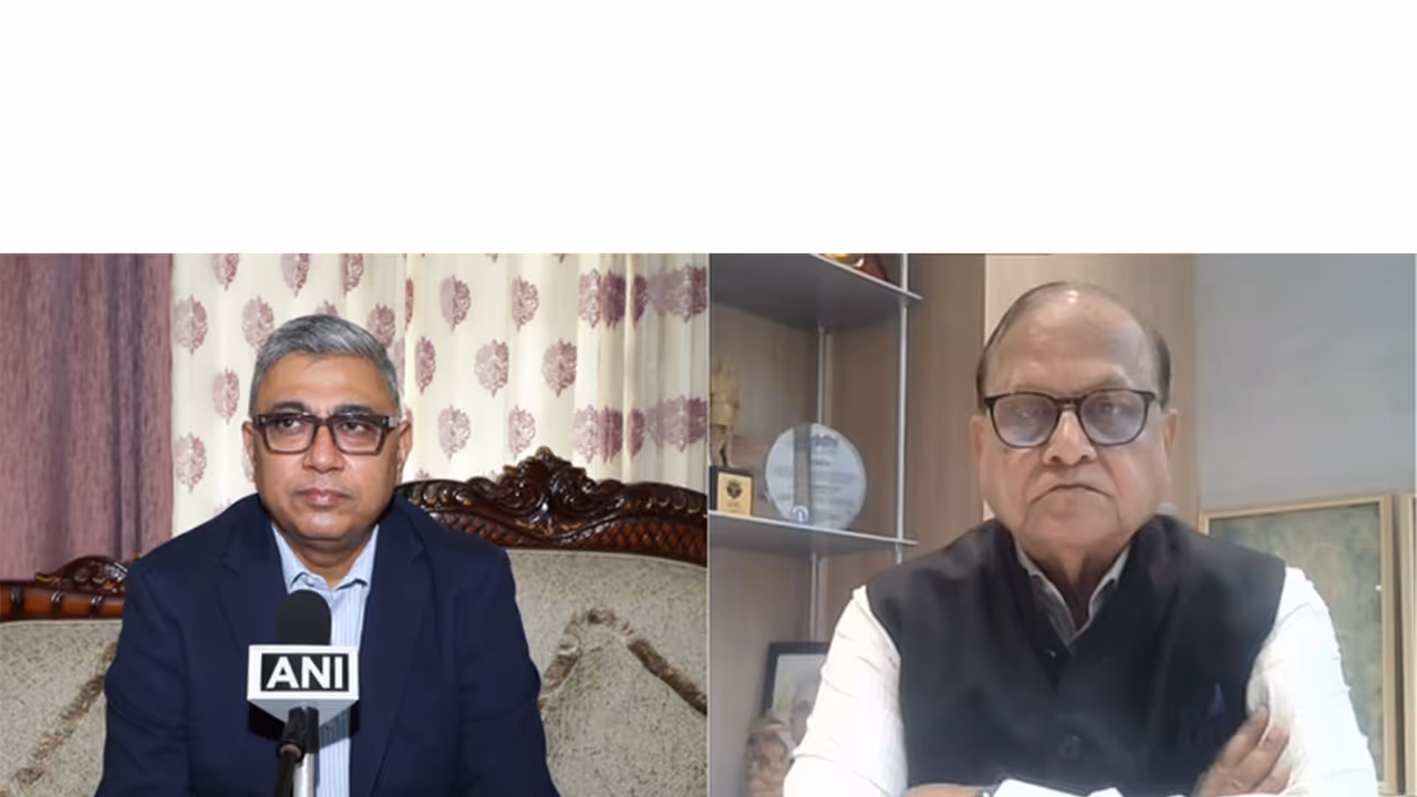 Namit Joshi, Chairman, Pharmexcil; Sudarshan Jain, Secretary General, Indian Pharmaceutical Alliance (Photo/ANI) Namit Joshi, Chairman, Pharmexcil; Sudarshan Jain, Secretary General, Indian Pharmaceutical Alliance (Photo/ANI)