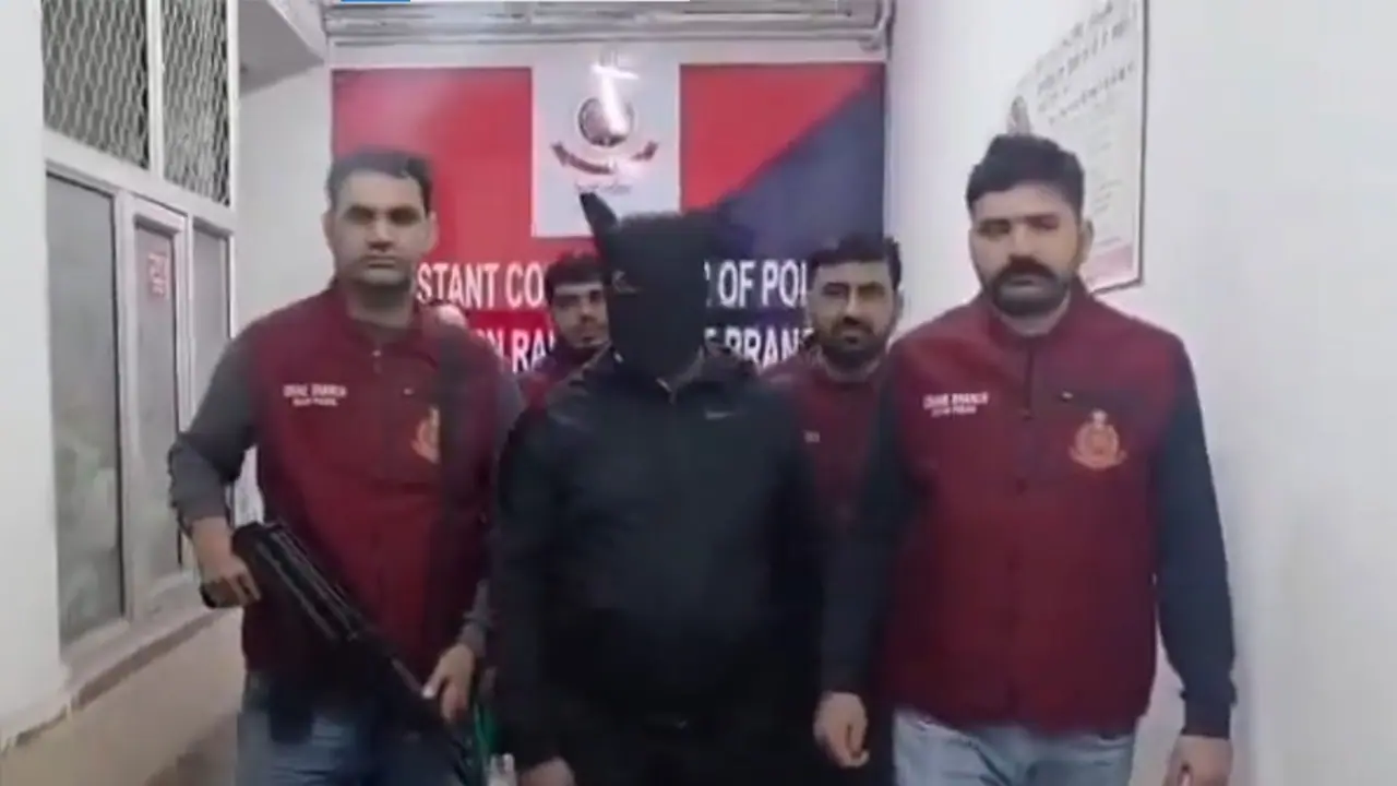 Accused in Delhi Police’s Crime Branch custody (Photo/X/@CrimeBranchDP) Accused in Delhi Police’s Crime Branch custody (Photo/X/@CrimeBranchDP)