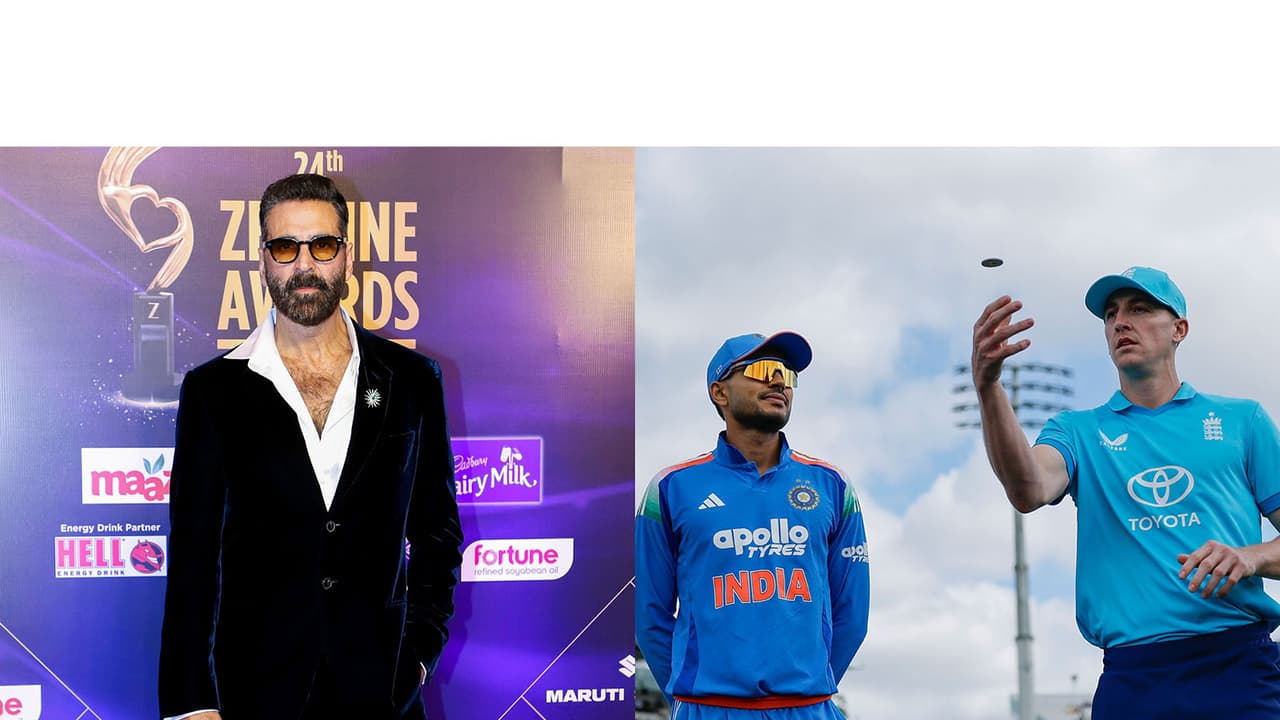 Akshay Kumar (Photo/ANI) and (L) India captain Shubman Gill and England skipper Harry Brook(Photo: X/ @BCCI) Akshay Kumar (Photo/ANI) and (L) India captain Shubman Gill and England skipper Harry Brook(Photo: X/ @BCCI)