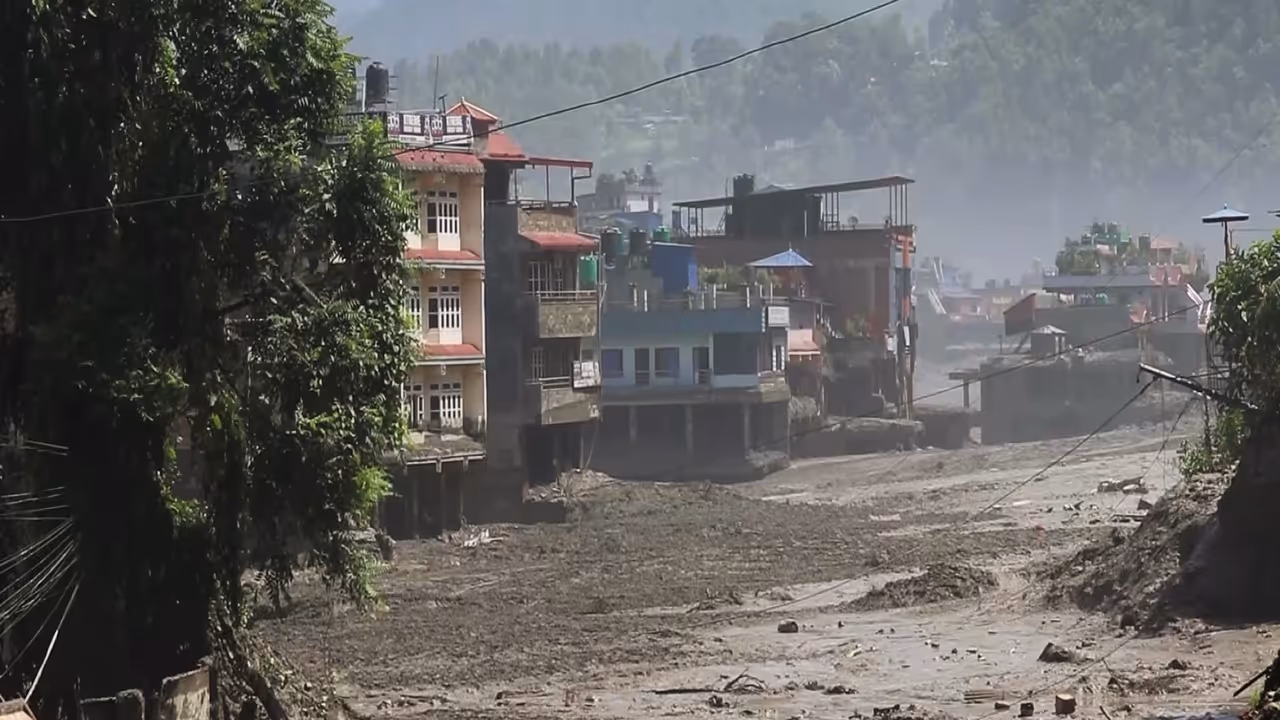 Visuals from Bhotekoshi River, in Rasuwa, Nepal (Photo/ANI) Visuals from Bhotekoshi River, in Rasuwa, Nepal (Photo/ANI)