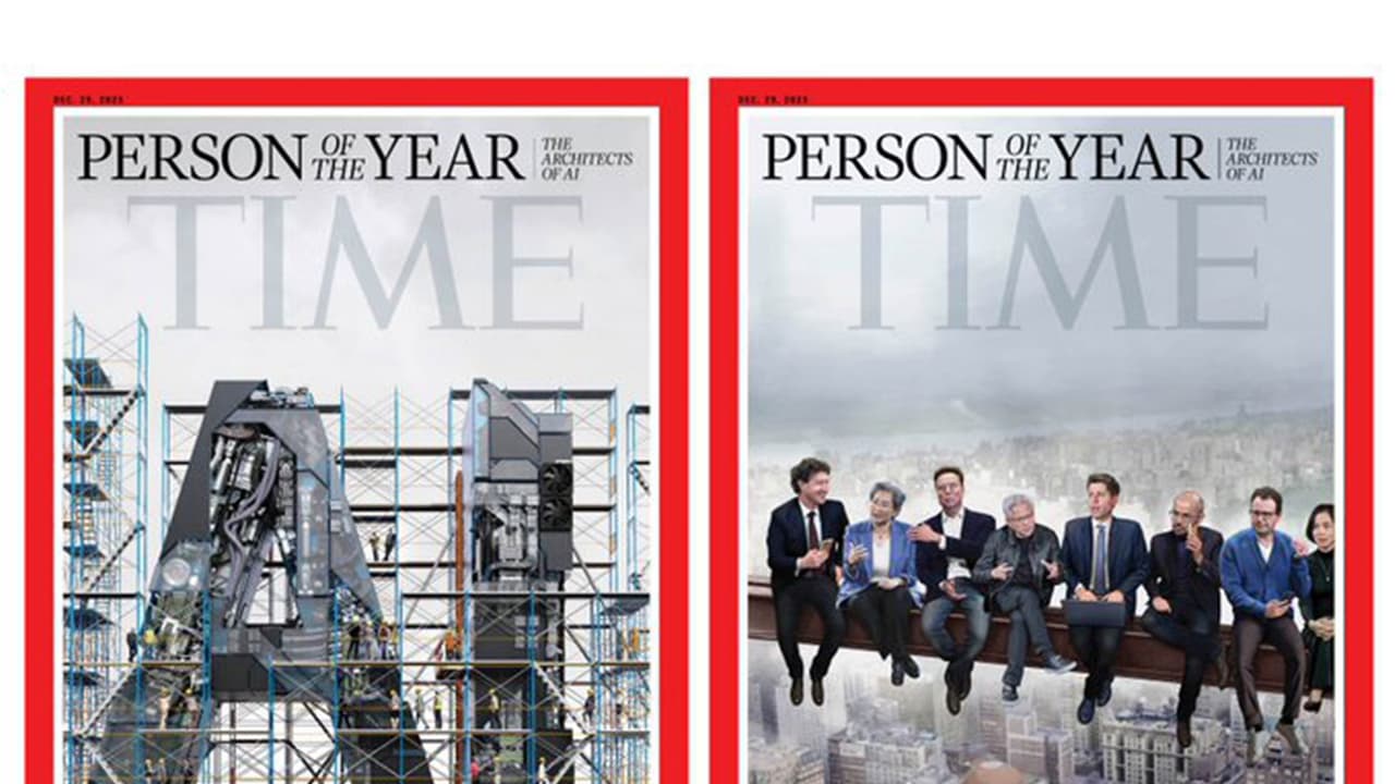 Photos of the TIME magazine's December 2025 covers (Photo credit x/@TIME)
