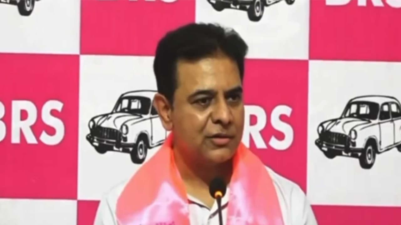 Bharat Rashtra Samithi working president KT Rama Rao (Photo/ANI) Bharat Rashtra Samithi working president KT Rama Rao (Photo/ANI)