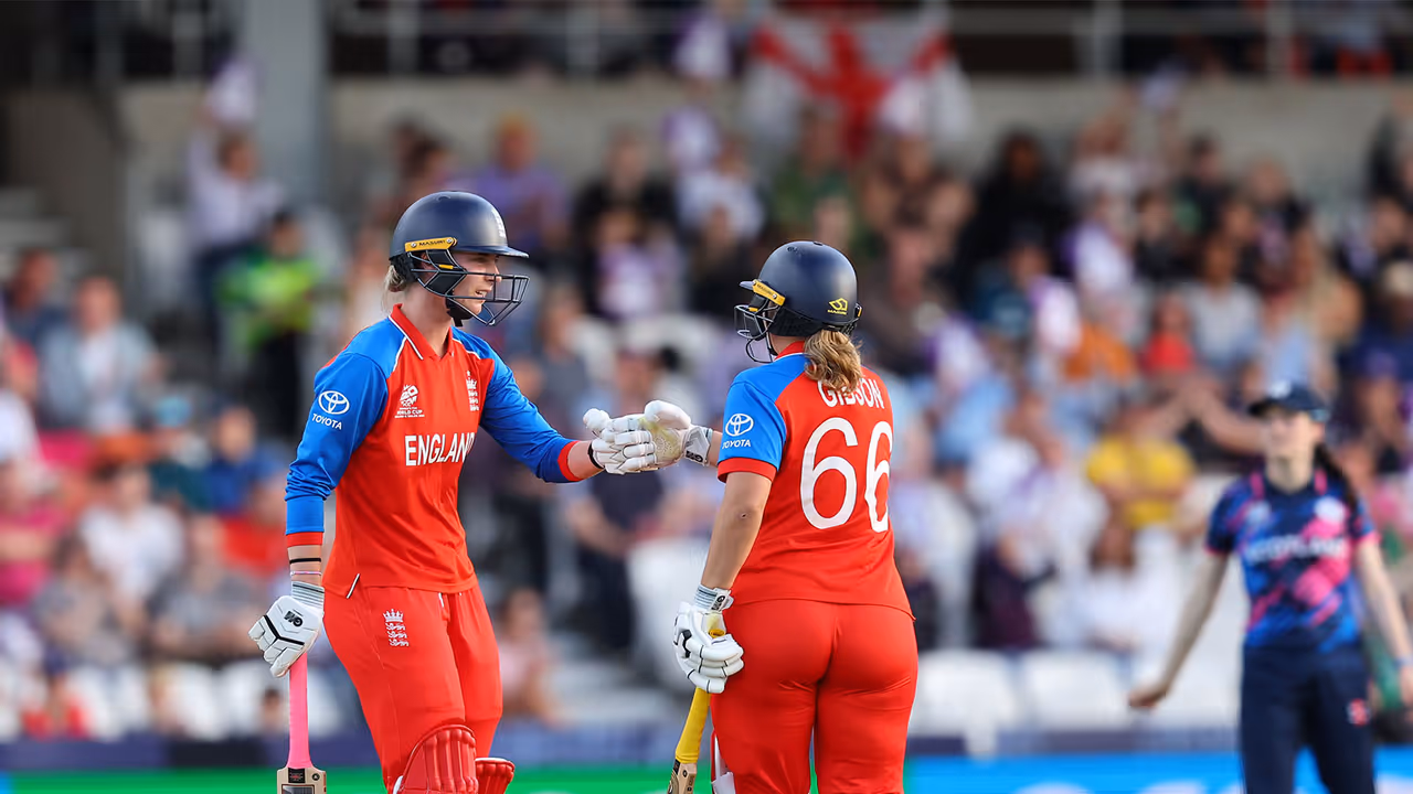 England batters in action (Photo: X/@ICC) England batters in action (Photo: X/@ICC)