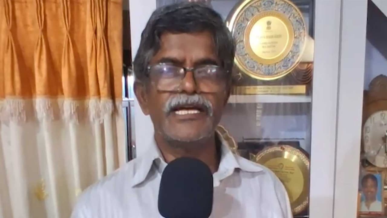 Elavenil Valarivan's father R. Valarivan (Photo: ANI) Elavenil Valarivan's father R. Valarivan (Photo: ANI)