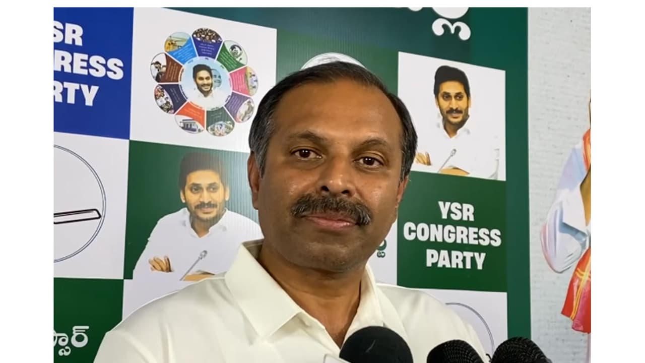 Gadikota Srikanth Reddy, General Secretary of the YSRCP (Photo/ ANI) Gadikota Srikanth Reddy, General Secretary of the YSRCP (Photo/ ANI)
