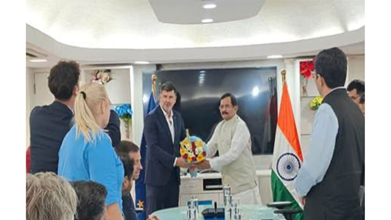 MoS Power Shripad Naik holds talks with EU Parliament committee on energy cooperation (Photo/ANI) MoS Power Shripad Naik holds talks with EU Parliament committee on energy cooperation (Photo/ANI)