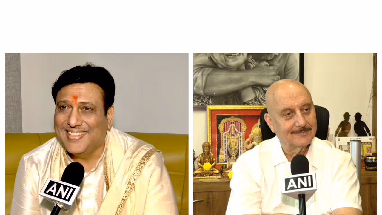 Govinda and Anupam Kher (Image source: ANI) Govinda and Anupam Kher (Image source: ANI)