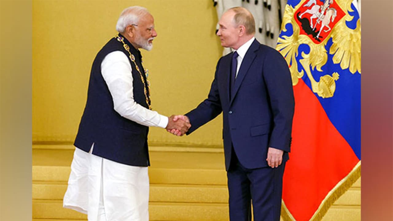Prime Minister Narendra Modi with Russian President Vladimir Putin. (File Photo/ANI) Prime Minister Narendra Modi with Russian President Vladimir Putin. (File Photo/ANI)
