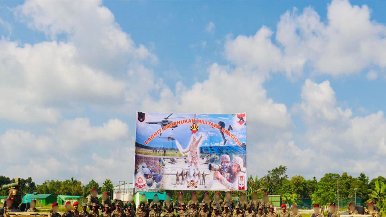 Lieutenant General R. C. Tiwari lays foundation stone of Lachit Borphukan Military Station at Dhubri (Photo/PRO Defence Guwahati) Lieutenant General R. C. Tiwari lays foundation stone of Lachit Borphukan Military Station at Dhubri (Photo/PRO Defence Guwahati)