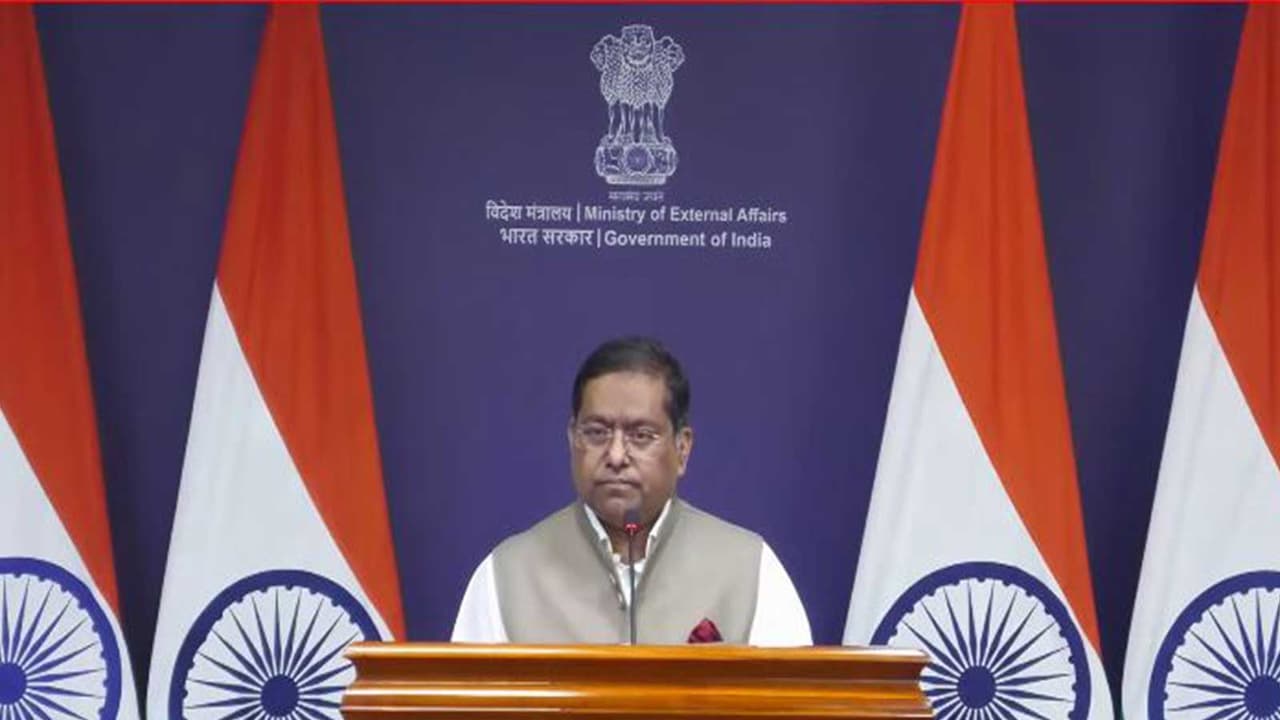 MEA SpokespersoN Randhir Jaiswal (Photo/Youtube@MEAIndia) MEA SpokespersoN Randhir Jaiswal (Photo/Youtube@MEAIndia)