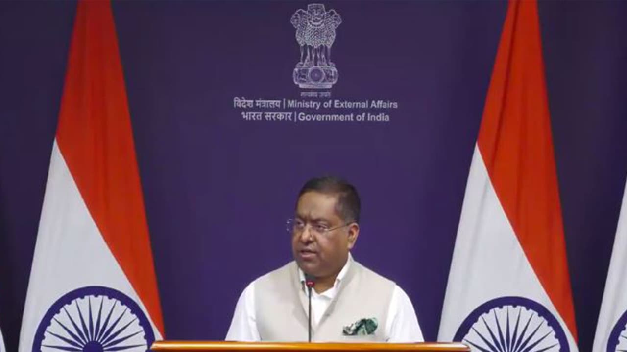 MEA Spokesperson Randhir Jaiswal (Photo/ Youtube @MEAIndia) MEA Spokesperson Randhir Jaiswal (Photo/ Youtube @MEAIndia)