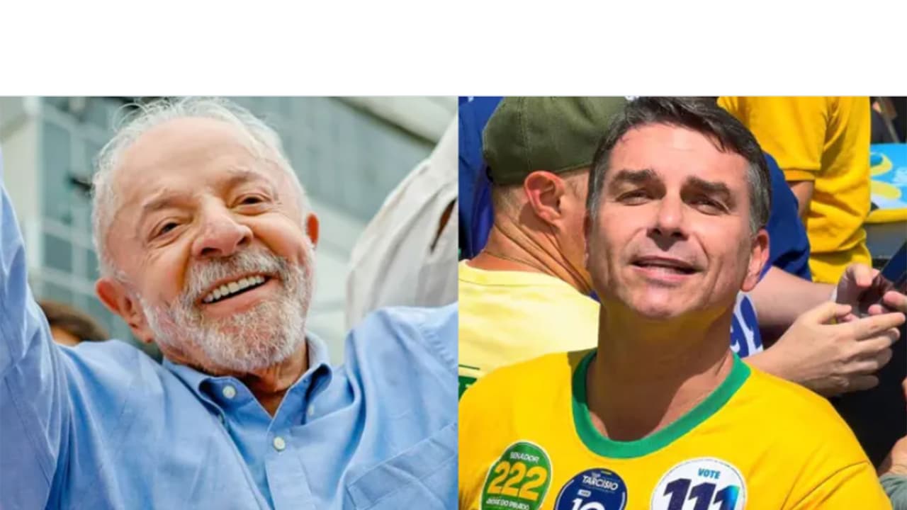 Brazilian President Luiz Inácio Lula da Silva and Liberal Party (PL) presidential candidate and Senator Flávio Bolsonaro (Photo: Brasil 247) Brazilian President Luiz Inácio Lula da Silva and Liberal Party (PL) presidential candidate and Senator Flávio Bolsonaro (Photo: Brasil 247)