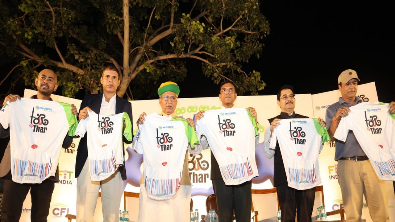 Jersey launch for the 'Tour de Thar' event. (Photo: Vedanta Tour de Thar)
