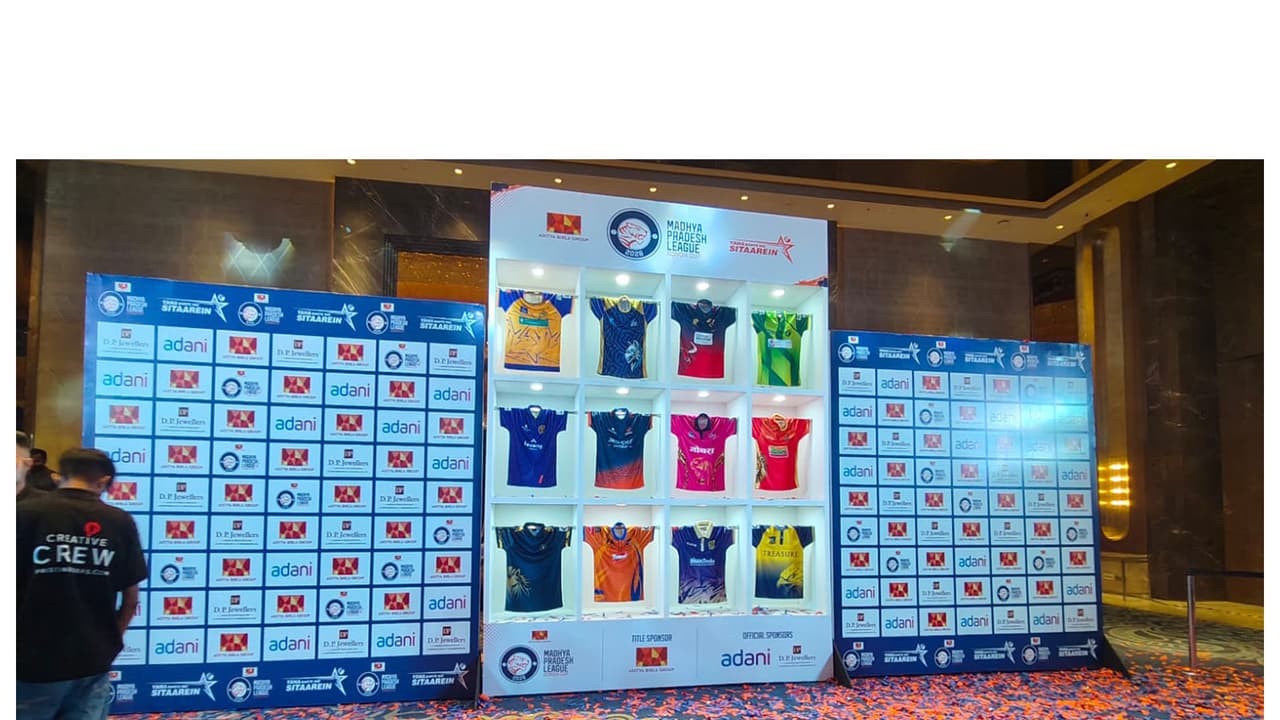 Madhya Pradesh League 2026 jersey unveiling ceremony (Image: MPL) Madhya Pradesh League 2026 jersey unveiling ceremony (Image: MPL)