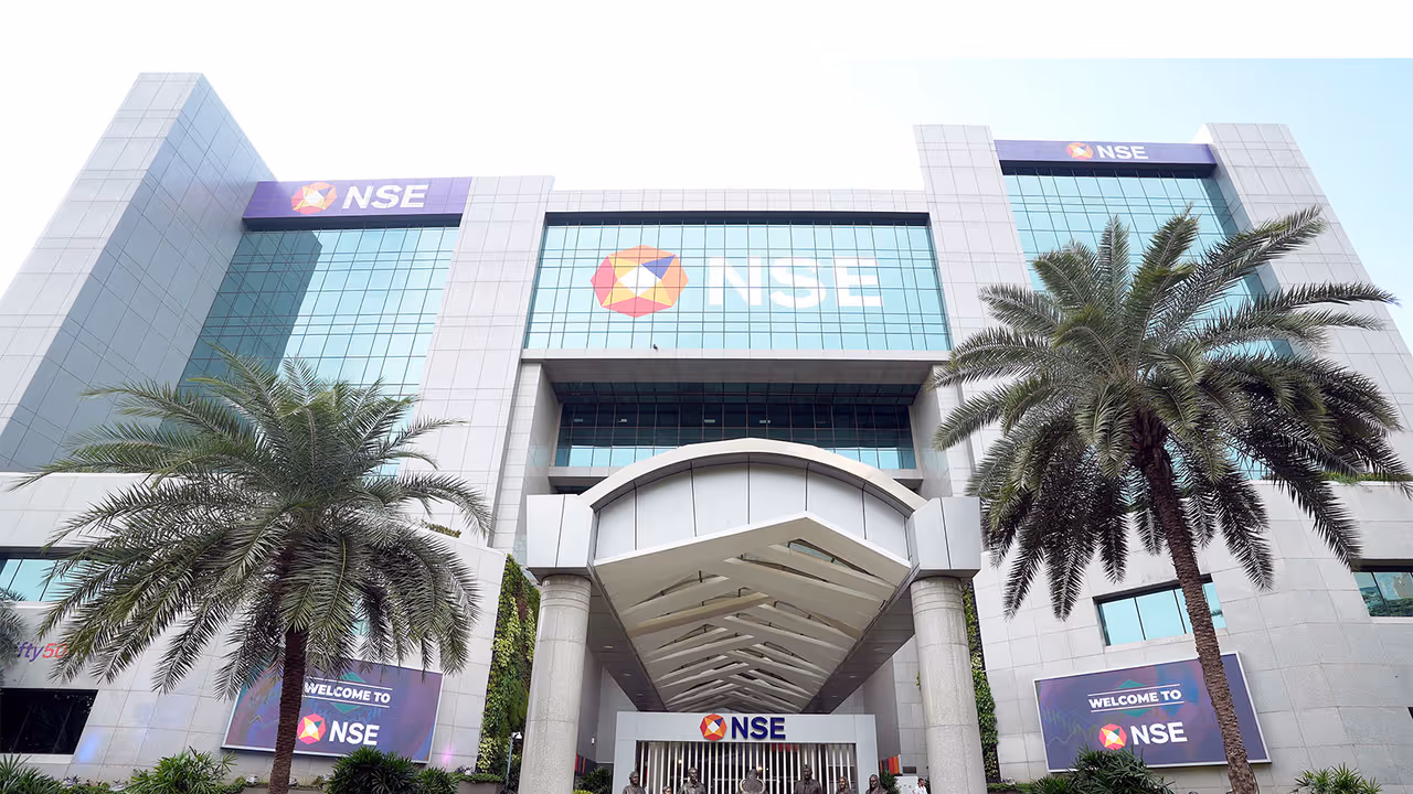 A view of the newly renovated NSE atrium (File Photo/ANI) A view of the newly renovated NSE atrium (File Photo/ANI)