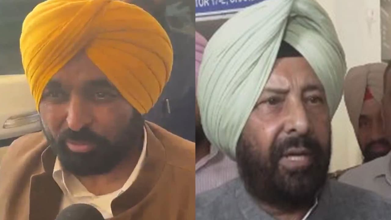 Punjab CM Bhagwant Mann (Left) and BJP Punjab chief Kewal Singh Dhillon (Right) (Photo/ANI) Punjab CM Bhagwant Mann (Left) and BJP Punjab chief Kewal Singh Dhillon (Right) (Photo/ANI)