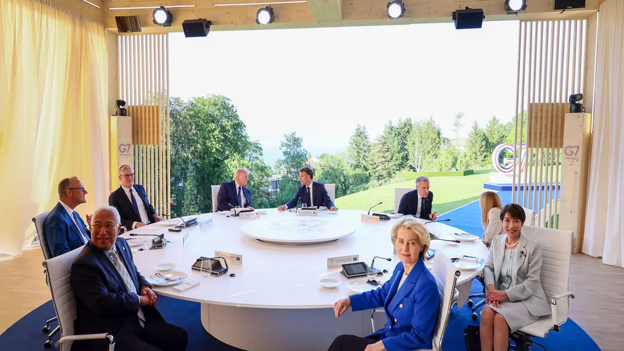 G7 leaders participate in a working session in Évian les Bains, France. (Photo: X/@G7) G7 leaders participate in a working session in Évian les Bains, France. (Photo: X/@G7)