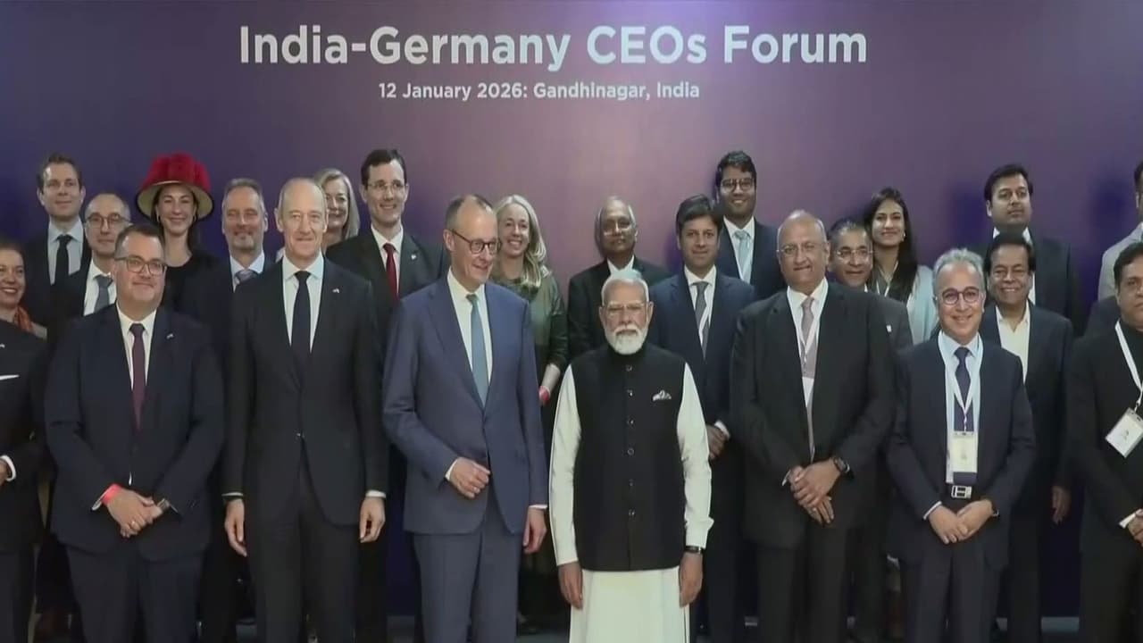 PM Modi, German Chancellor Merz meet CEOs. (Photo: ANI) PM Modi, German Chancellor Merz meet CEOs. (Photo: ANI)