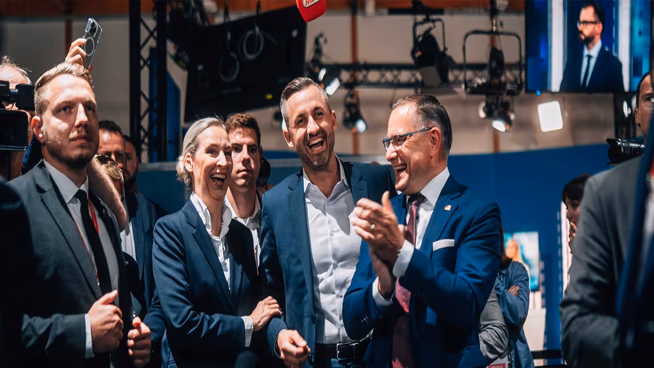 Germany's far right Alternative for Germany (AfD) after the exit polls projections (Photo/X@@Alice_Weidel) Germany's far right Alternative for Germany (AfD) after the exit polls projections (Photo/X@@Alice_Weidel)
