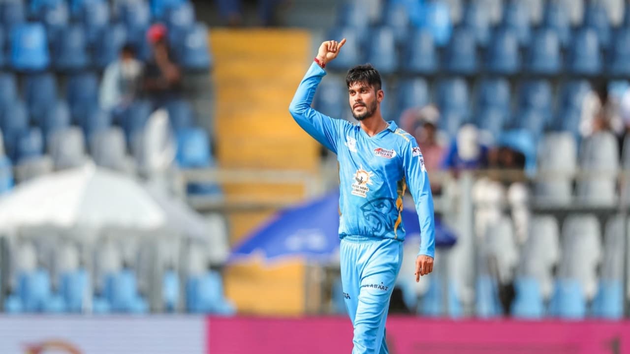 Shashank Attarde of Aakash Tigers (Photo: T20 Mumbai League) Shashank Attarde of Aakash Tigers (Photo: T20 Mumbai League)