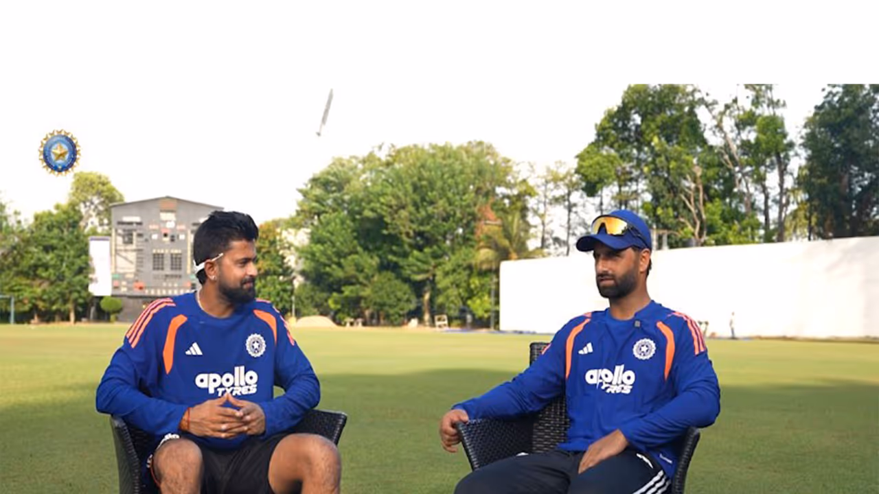 Saransh Jain and Aquib Nabi. (Photo: BCCI) Saransh Jain and Aquib Nabi. (Photo: BCCI)