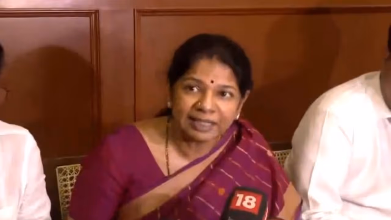 DMK MP and parliamentary party leader Kanimozhi (Photo/ANI) DMK MP and parliamentary party leader Kanimozhi (Photo/ANI)
