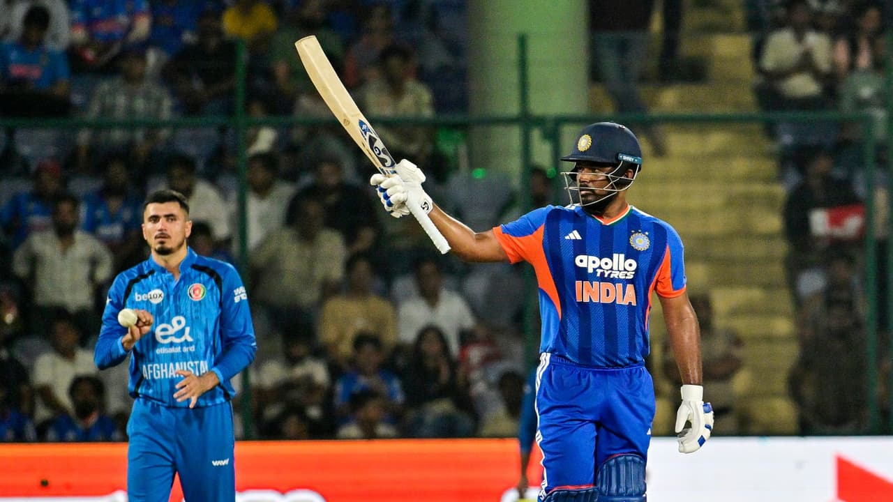 Sanju Samson in third T20I match against Afghanistan. (Photo: ANI) Sanju Samson in third T20I match against Afghanistan. (Photo: ANI)