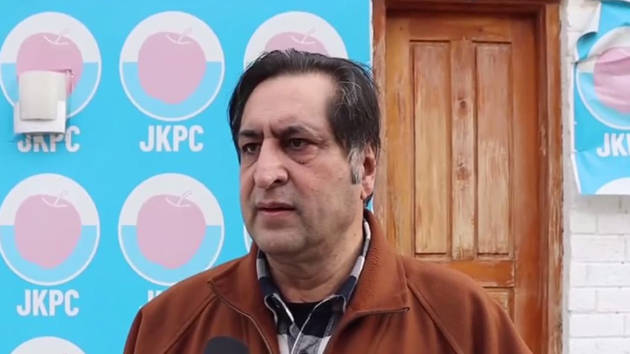 Jammu and Kashmir Peoples Conference President Sajad Lone (Photo/ANI) Jammu and Kashmir Peoples Conference President Sajad Lone (Photo/ANI)
