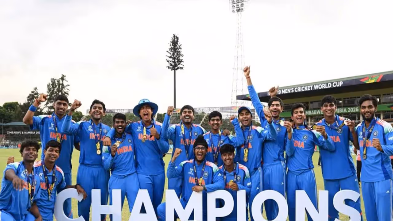 India U 19 men's cricket team with ICC U 19 World Cup 2026. (Photo: BCCI) India U 19 men's cricket team with ICC U 19 World Cup 2026. (Photo: BCCI)