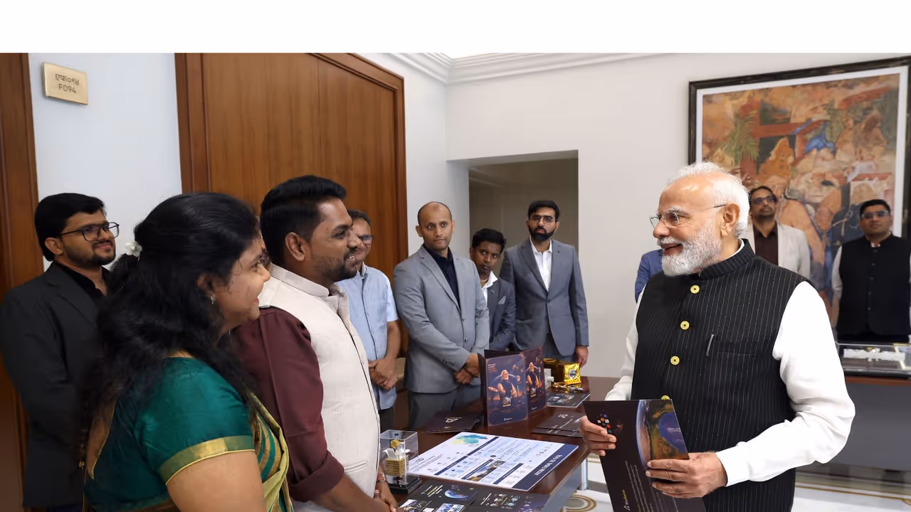 PM Modi interacting with space startups (Photo/X/@narendramodi) PM Modi interacting with space startups (Photo/X/@narendramodi)