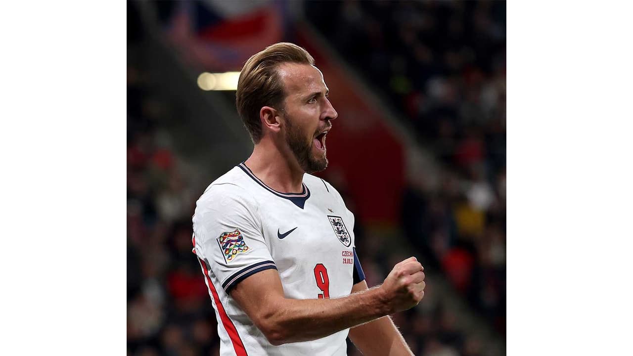 Harry Kane celebrates his goal (Photo: @England X) Harry Kane celebrates his goal (Photo: @England X)
