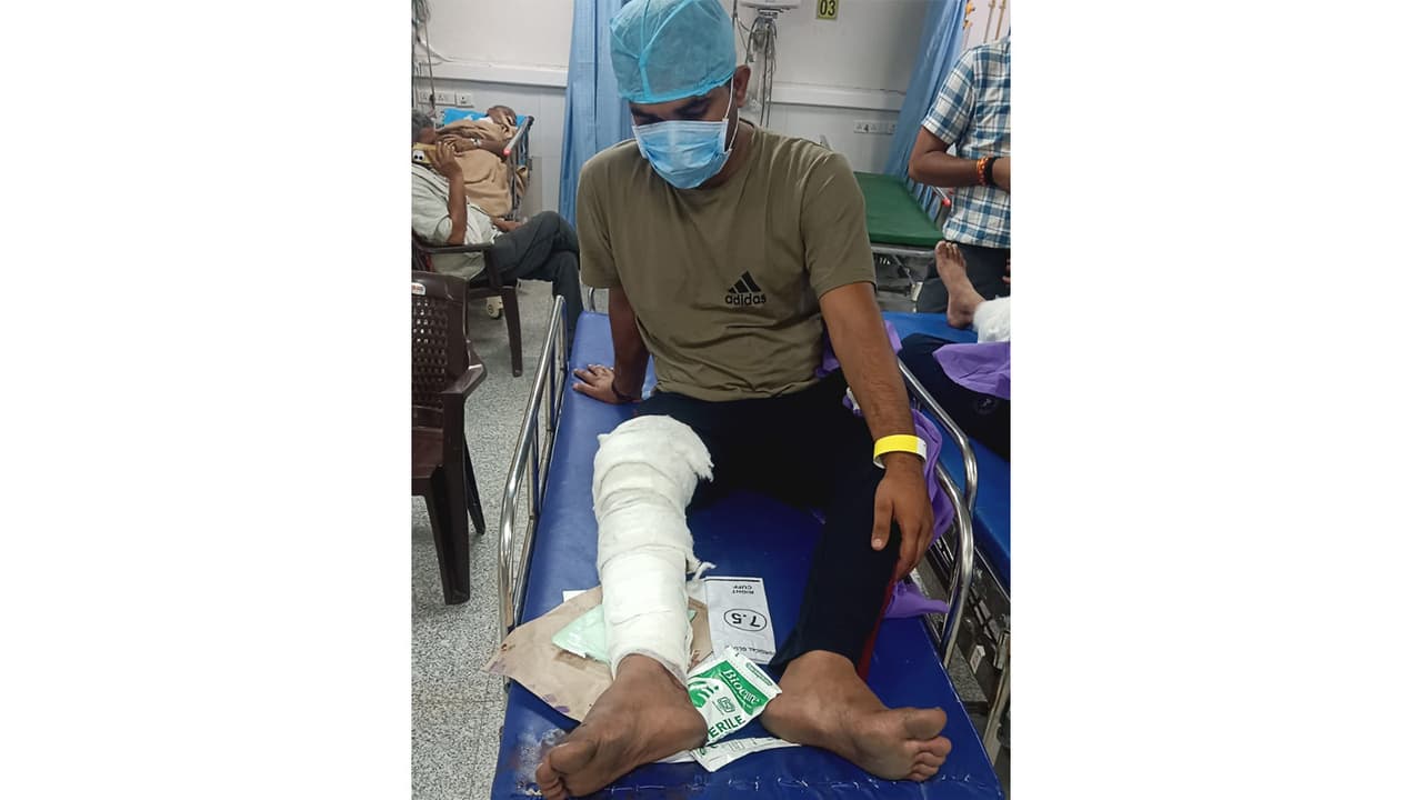 Accused undergoes treatment at AIIMS (Photo/ANI) Accused undergoes treatment at AIIMS (Photo/ANI)