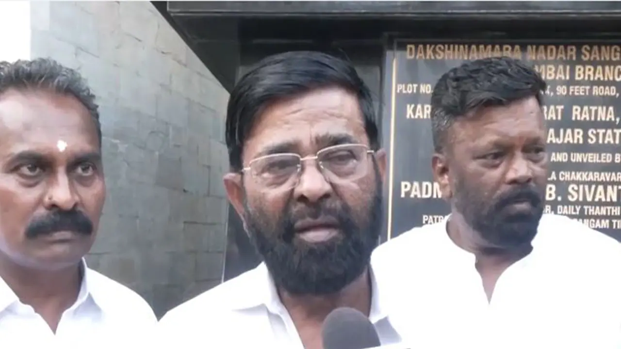 Chairman of Dakshina Mara Nadar Sangam, Tirunelveli, Mumbai Branch, MS Kasilingam Nadar (Photo/ANI)